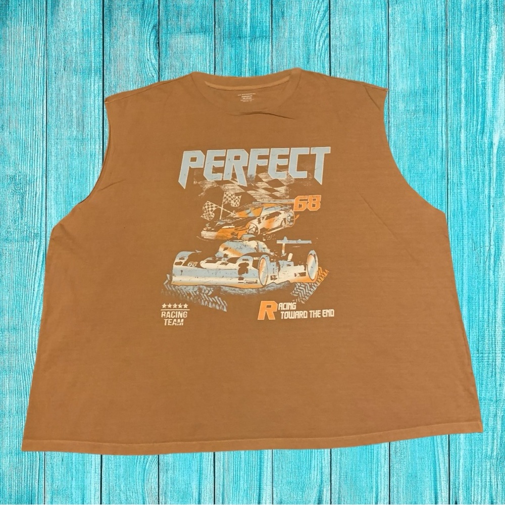 Perfect Racing NASCAR Team Cutoff Tank Top Shirt Drag Race Chevy Ford Dodge